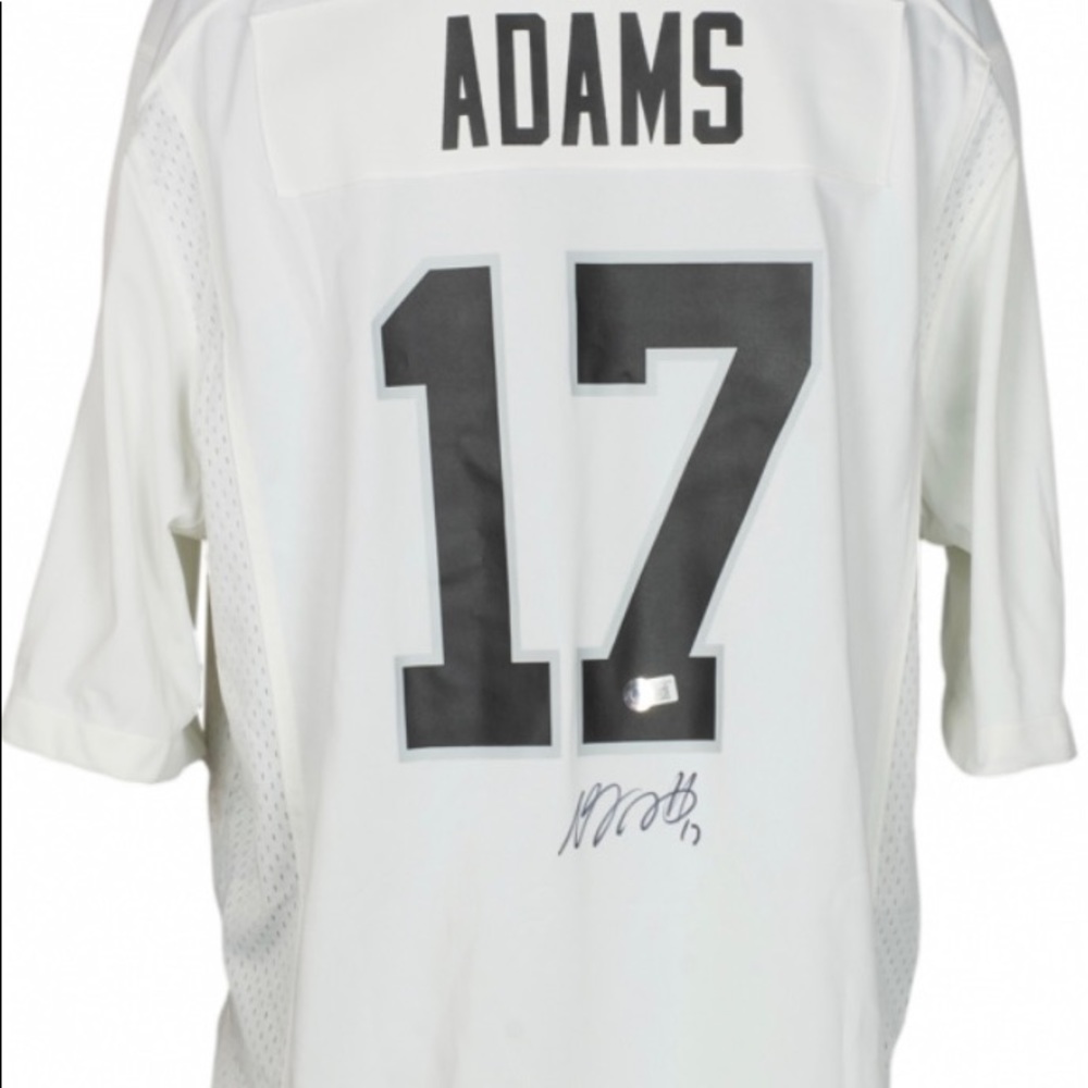 DAVANTE ADAMS SIGNED LAS VEGAS RAIDERS AUTHENTIC NIKE JERSEY BECKETT BAS